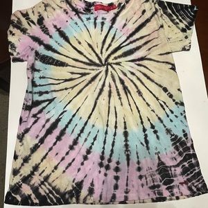 n:Philanthropy Jigsaw BFF Tie Dye Sz: Medium Raw Trim 27”Pit to Pit